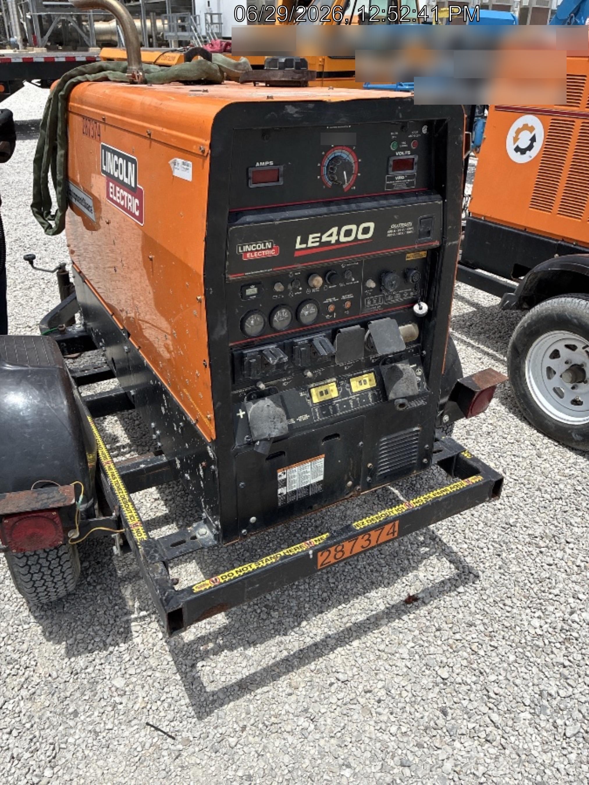 2022 Lincoln Electric LE400 Kubota V1505, Trlr, Cable Rack, Light Kit, ES Decals, T3