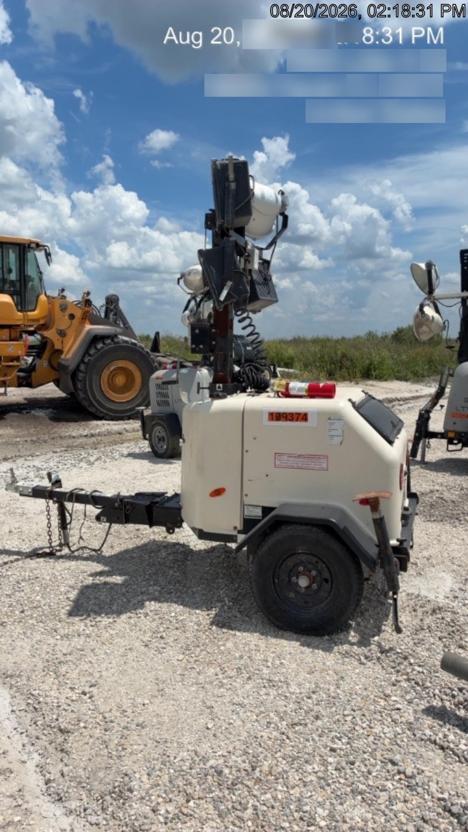 2020 Genie RL4 6kW Light Plant - Metal Halide