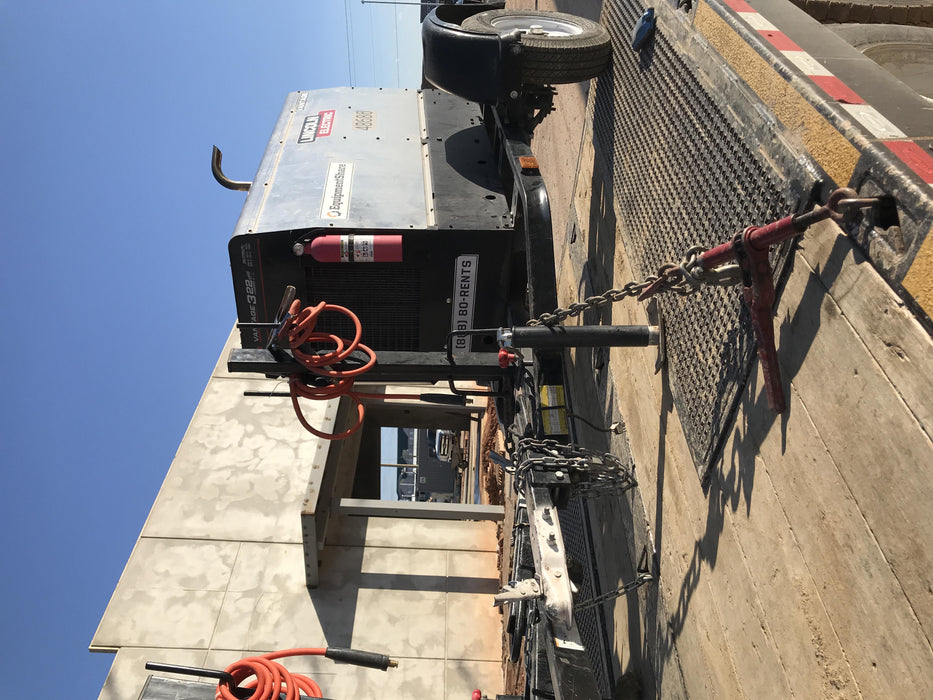 2019 Lincoln Electric Vantage 322 Ready-Pak 3, Two Wheel Trailer, Fender and Light Kit, Cable Rack