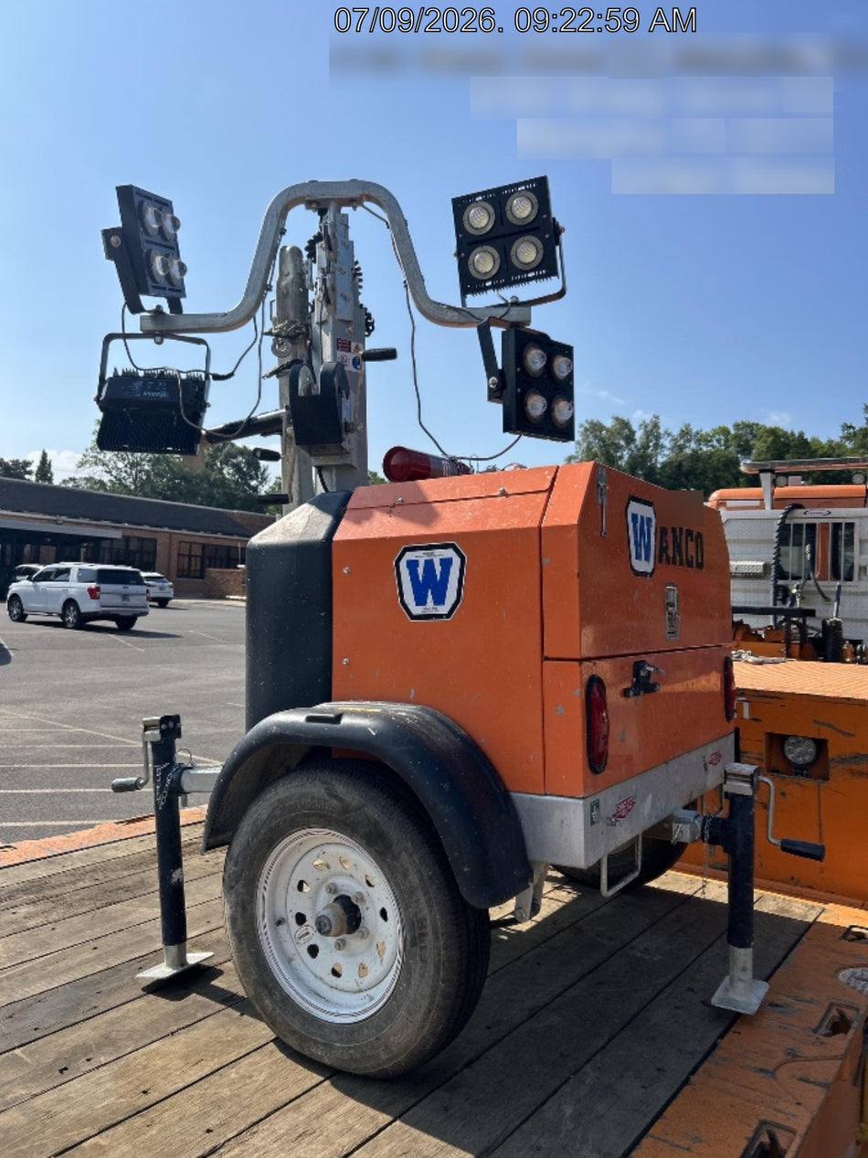 2025 Wanco WLTT-4MM4K Diesel, Mitsubishi L2E, 9.0HP @1800 rpm, Deep Sea Controller, Shore Power Plug, Auto Start, (4) 350W LED Floodlights, 4kW Generator, 60 Gal Fuel Tank, 2" Ball, T3