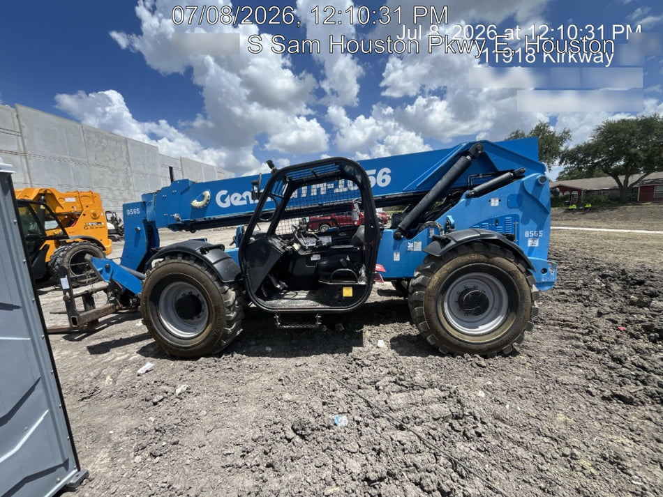 2018 Genie GTH-1056 Genie GTH-1056 w/Open ROPS, Solid Tires, Work Light/Beacon, 60" Carriage and Forks