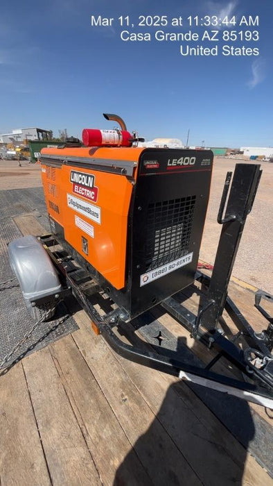 2022 Lincoln Electric LE400 Kubota V1505, Trlr, Cable Rack, Light Kit, ES Decals, T3