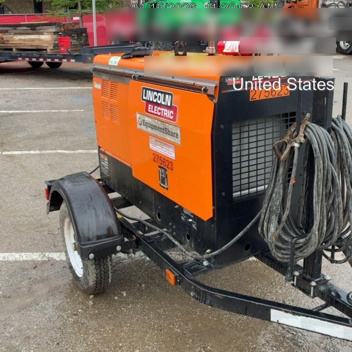 2022 Lincoln Electric LE400 Kubota V1505, Trlr, Cable Rack, Light Kit, ES Decals, T3