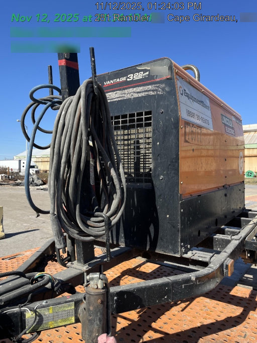 2021 Lincoln Electric Vantage 322 Vantage 322 Ready Pak 3 w/ Decals, ORANGE (includes trailer, cable rack, fender light kit) NO Telematics