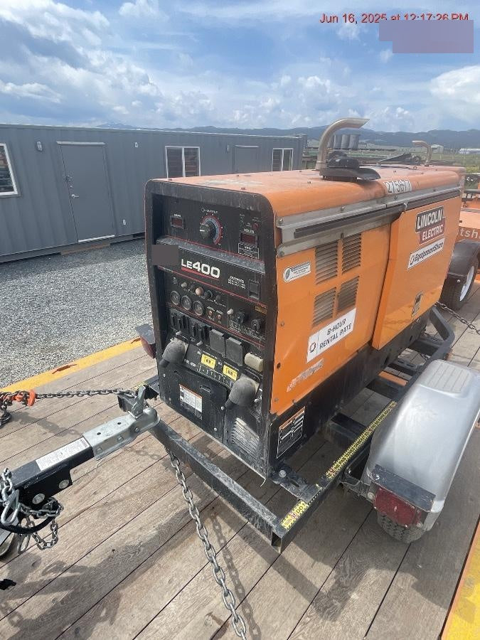 2022 Lincoln Electric LE400 Kubota V1505, Trlr, Cable Rack, Light Kit, ES Decals, T3