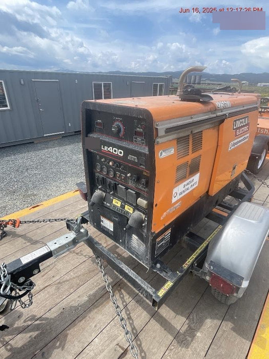 2022 Lincoln Electric LE400 Kubota V1505, Trlr, Cable Rack, Light Kit, ES Decals, T3