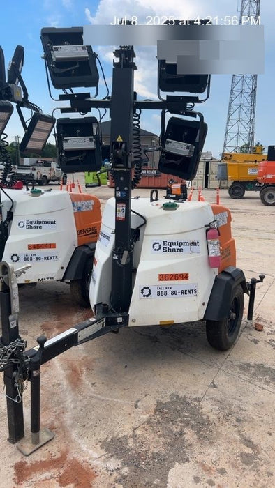 2023 Generac MLT2 Diesel, Flex Switch 120V Input, Powerzone Controller, 
(4) 320W LED Lights, 4kW Generator, 39.9 Gal Fuel Tank, 2" Ball, T3