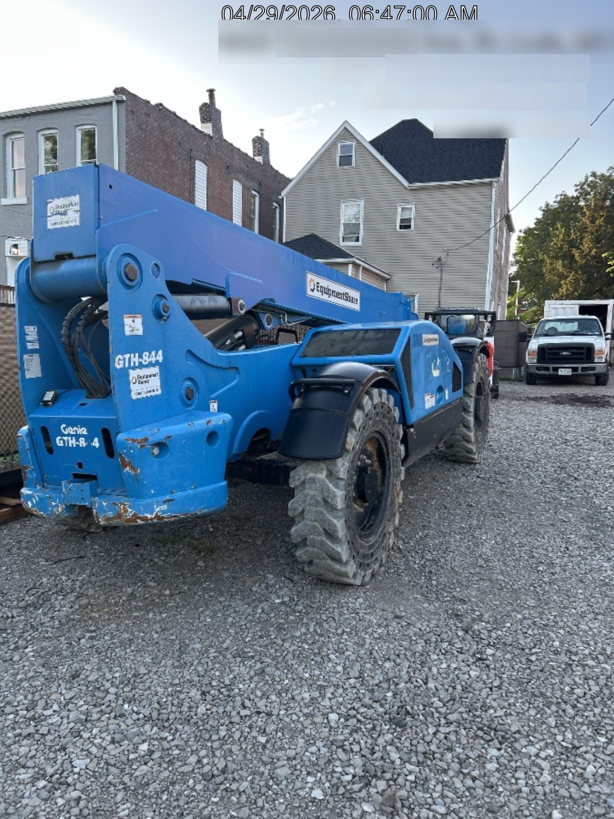 2018 Genie GTH-844 Genie GTH-844 w/ROPS, Work Lights, Solid Tires, RH Cab Mesh, Beacon, 60" Carriage and Forks