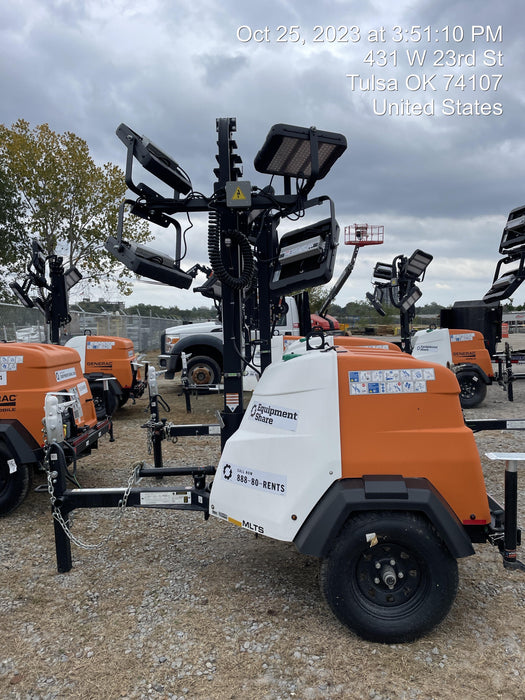 2023 Generac MLT2 Diesel, Flex Switch 120V Input, Powerzone Controller, (4) 320W LED Lights, 4kW Generator, 39.9 Gal Fuel Tank, 2" Ball, T3