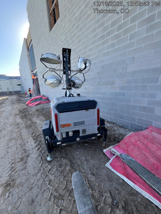 2019 Wacker Neuson LTV6L-MH Mobile Light Tower w/Fuel Level Sensor Installed