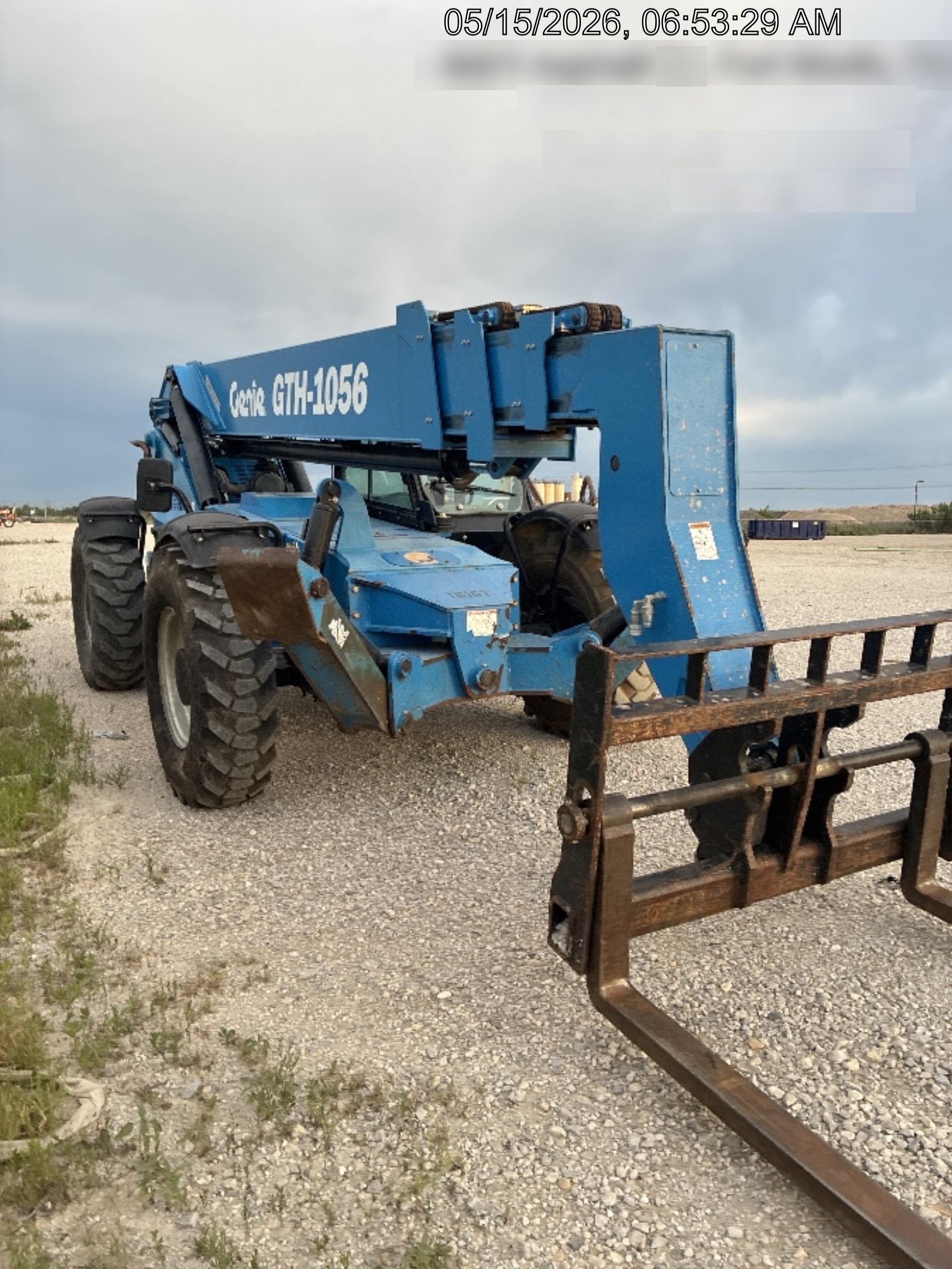 2018 Genie GTH-1056 Genie GTH-1056 w/CAB, Solid Tires, Work Lights, 60" carriage/forks, cab mesh, beacon