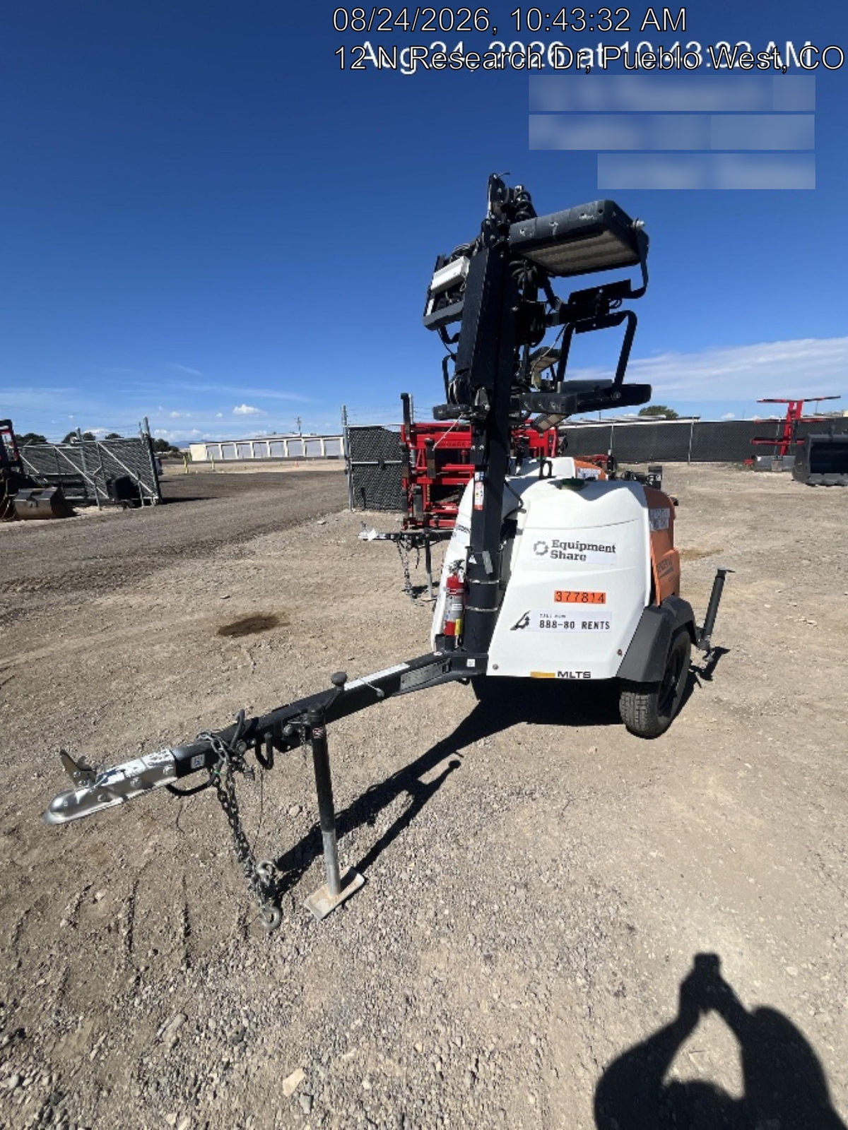 2023 Generac MLT2 Diesel, Flex Switch 120V Input, Powerzone Controller, 
(4) 320W LED Lights, 4kW Generator, 39.9 Gal Fuel Tank, 2" Ball, T3