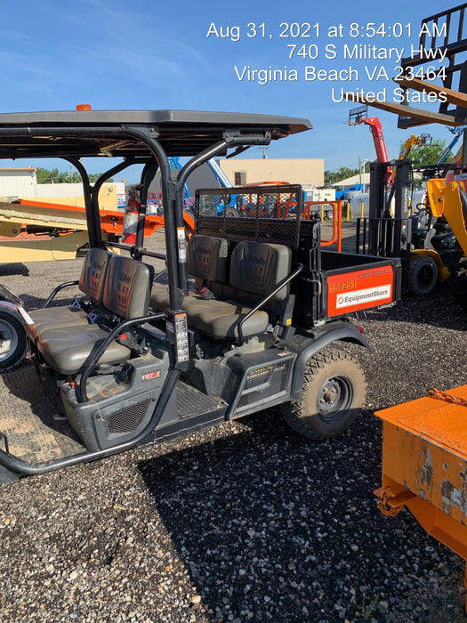 2021 Kubota RTV-X1140W-H Plastic Canopy, Windshield Acrylic Clear, LED Strobe Light, Wire Harness Kit, Back up Alarm