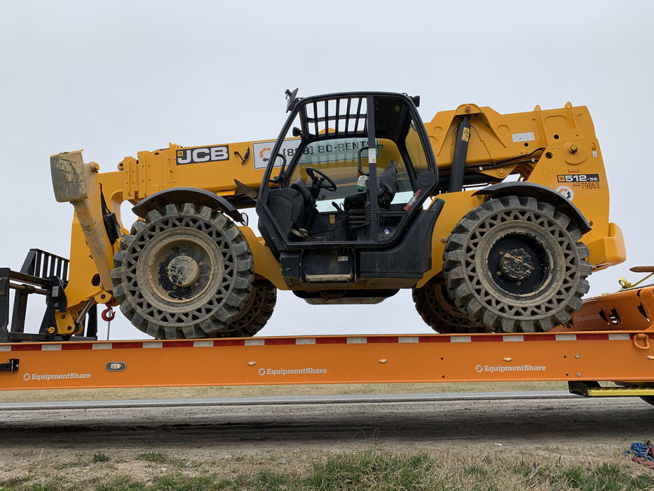 2020 JCB 512-56 Canopy, 74Hp, Solid Tires, Work Lights, Beacon, Aux Hydraulics, Back up Alarm, Lifting Eye, ES Decals