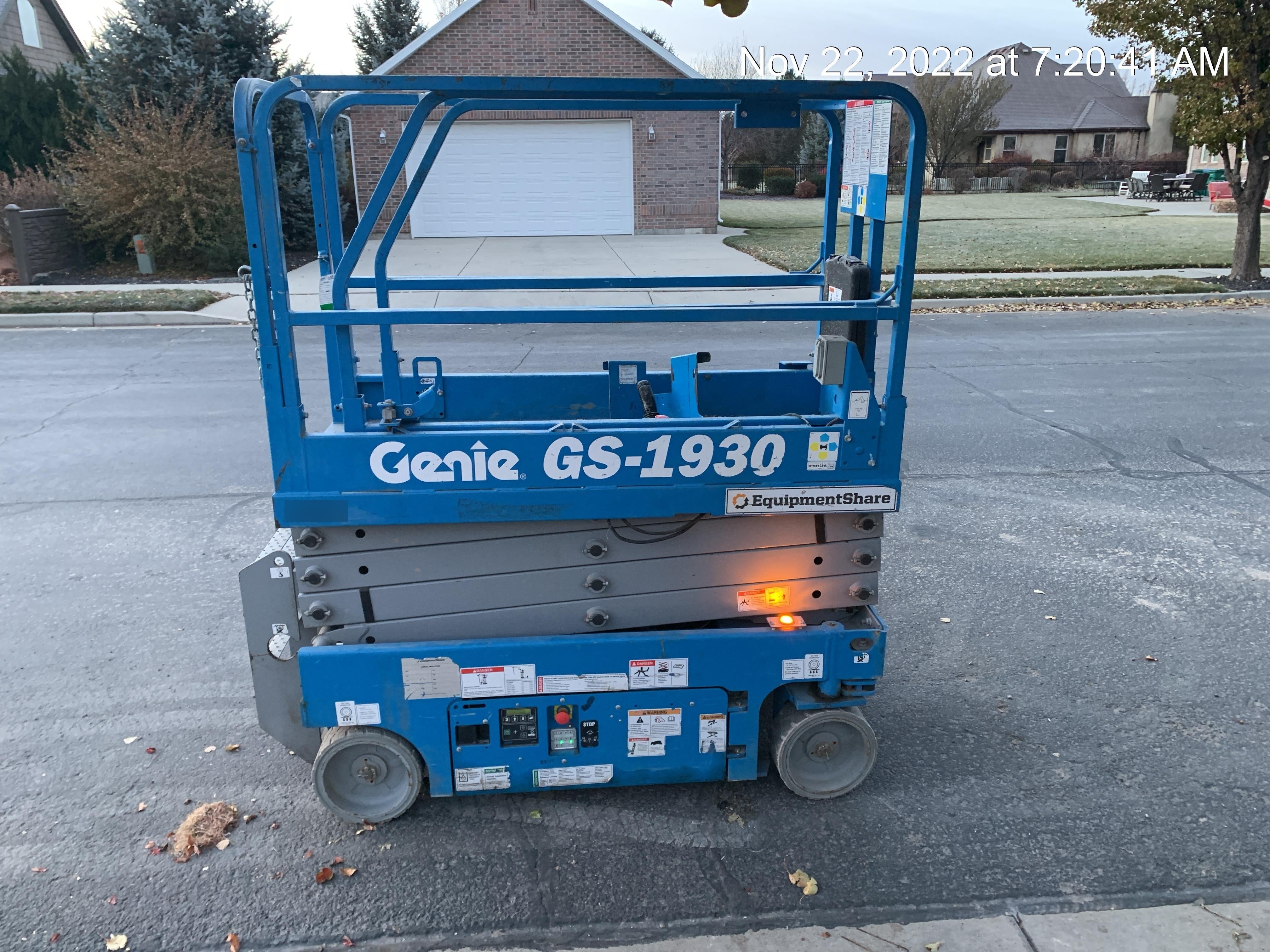 2018 Genie GS-1930 Genie GS-1930 w/Fixed Rail, Chain Entry