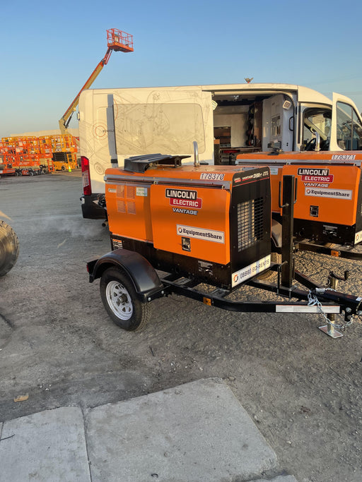 2022 Lincoln Electric Vantage 322 Trlr Mounted, Cable Rack, Light Kit, ES Decals