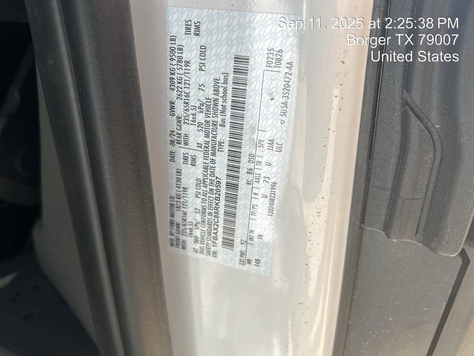 2024 FORD Transit 350 Rental