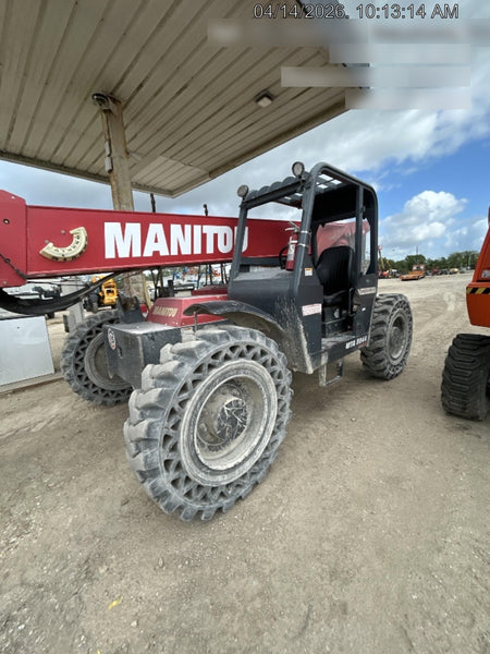 2018 Manitou MTA8044 MTA 8044 - 74 HP T4, Canopy, Worklights/Strobe, Beacon, 66" Carriage, 48" Forks, Solid Tires, Lift Hook, Aux Hydraulics