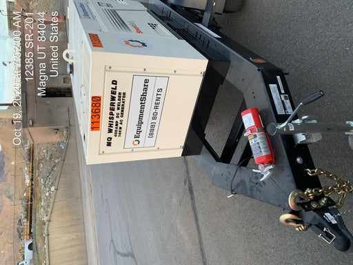 2020 Multiquip DLW400ESA4 400 amp Welder, 14kW, 120/240V, T4F Kubota, Trailer