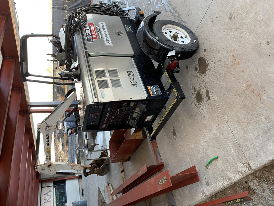 2019 Lincoln Electric Vantage 322 Ready-Pak 3, Two Wheel Trailer, Fender and Light Kit, Cable Rack