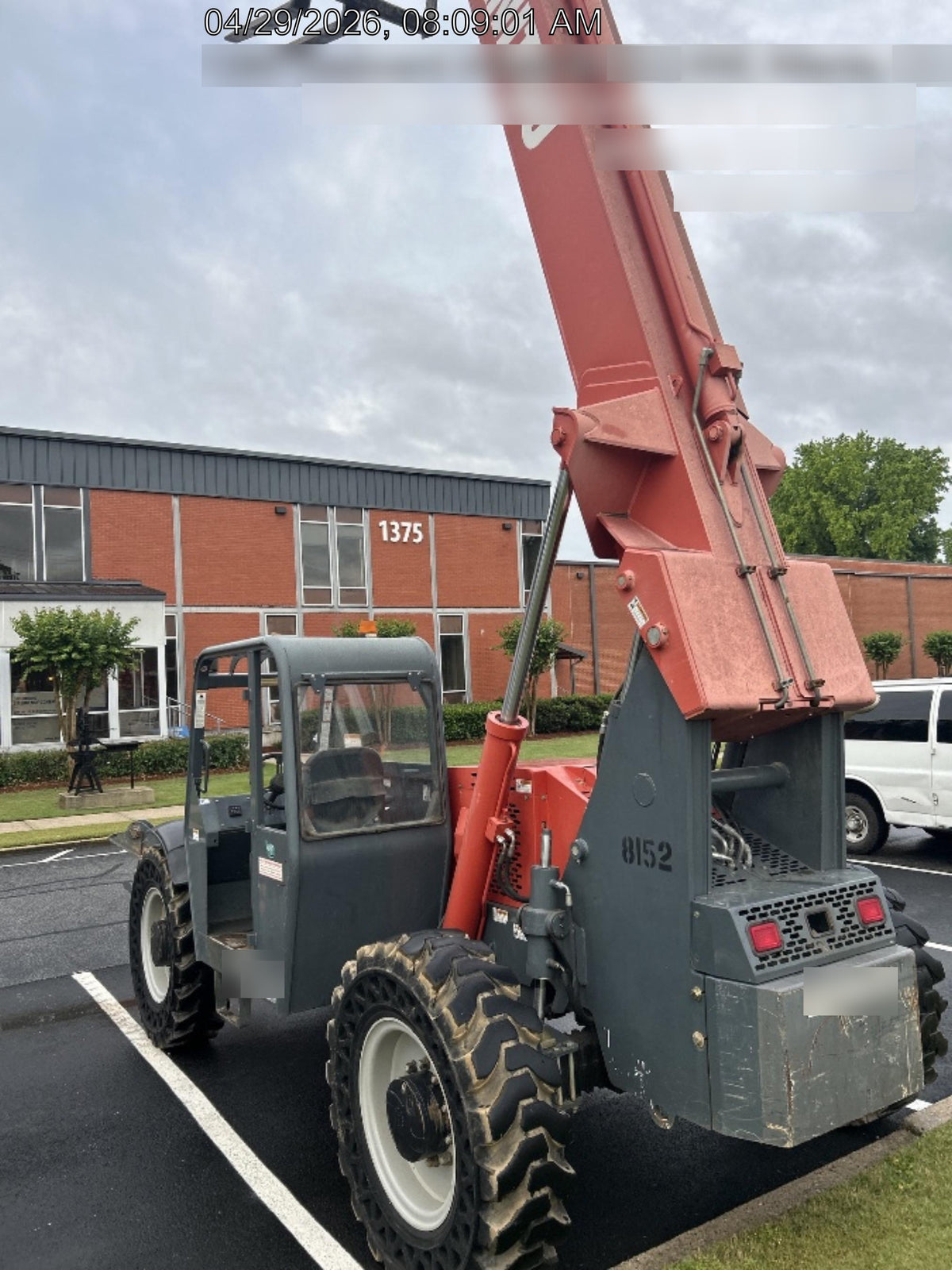 2018 Manitou MTA10055 Manitou MTA 10055 w/Open ROPS, Work Lights/Strobe, Aux Hyd, Solid Tires, Lift Hook, 66" Carriage, 60" Forks