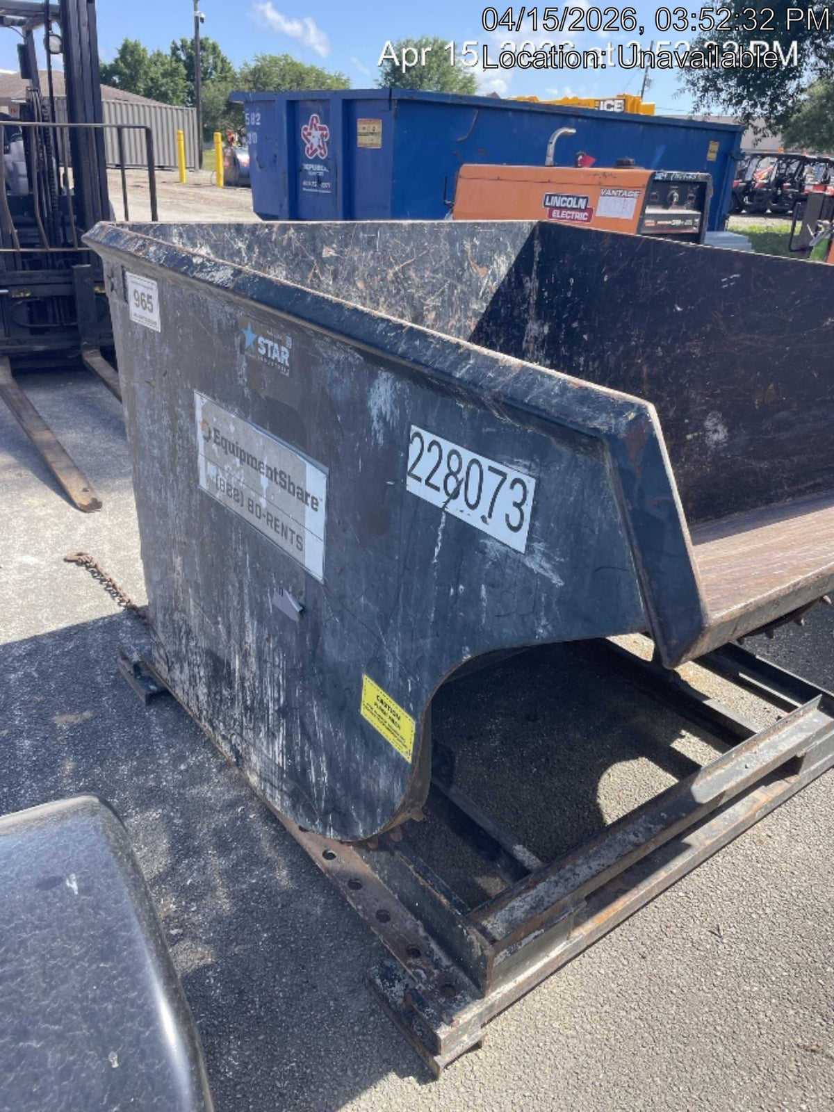 2022 STAR INDUSTRIES M-1820 - Self-Dump Hopper