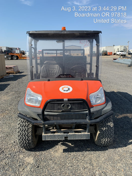 2022 Kubota RTV-X1140W-H Plastic Canopy, Windshield Acrylic Clear, LED Strobe Light, Wire Harness Kit, Back up Alarm