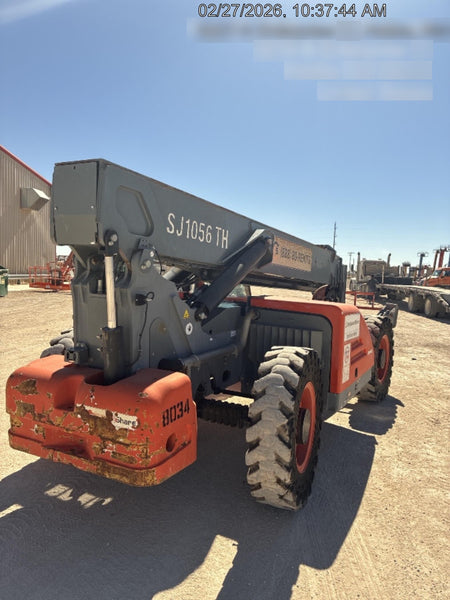 2018 Skyjack SJ1056 TH Skyjack 1056 TH Telehandler w/Open ROPS, Work Lights/Beacon, Solid Tires, 60" Carriage and Forks