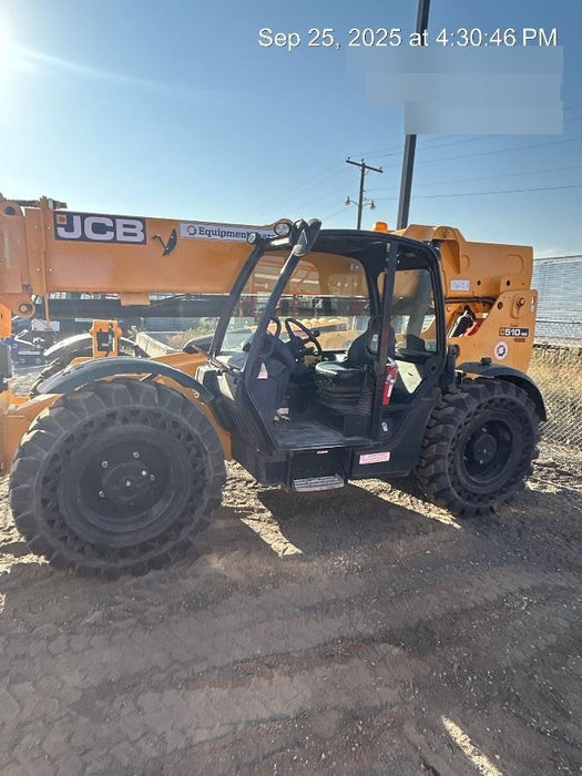 2020 JCB 510-56 Canopy, Solid Tires, Work Lights, Beacon, Aux Hydraulics, Back up Alarm, Lifting Eye, ES Decals