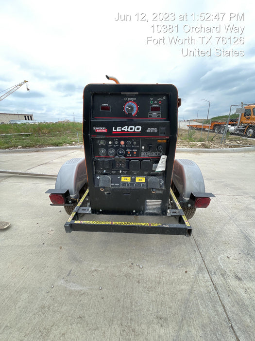 2022 Lincoln Electric LE400 Kubota V1505, Trlr, Cable Rack, Light Kit, ES Decals, T3