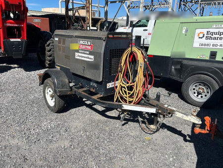2019 Lincoln Electric Vantage 322 Ready-Pak 3, Two Wheel Trailer, Fender and Light Kit, Cable Rack