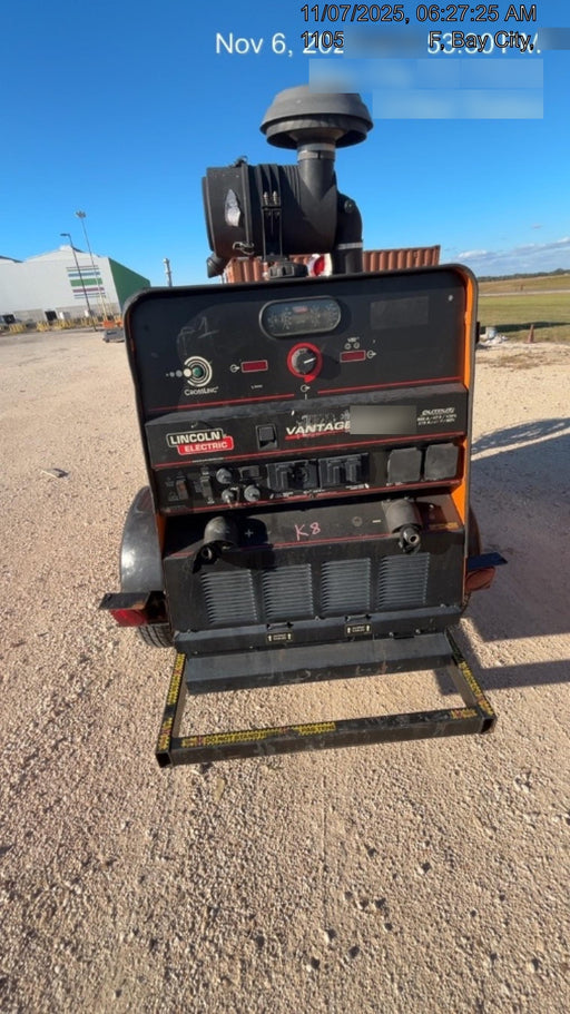 2021 Lincoln Electric Vantage 549X Ready Pak 3, ORANGE (includes trailer, cable rack, fender light kit)