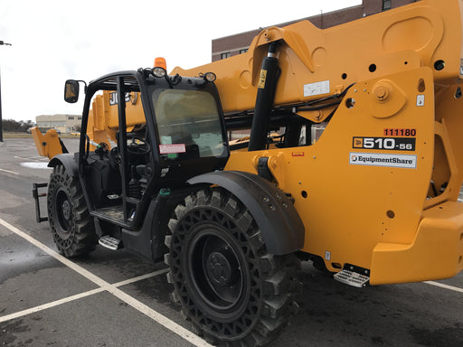 2020 JCB 510-56 Canopy, Solid Tires, Work Lights, Beacon, Aux Hydraulics, Back up Alarm, Lifting Eye, ES Decals