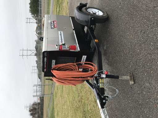 2019 Lincoln Electric Vantage 322 Welder Ready-Pak 3, Two wheel trailer, Fender and Light kit, Cable Rack