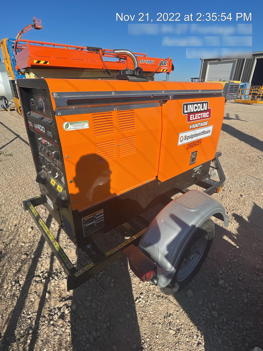 2022 Lincoln Electric LE400 Kubota V1505, Trlr, Cable Rack, Light Kit, ES Decals, T3