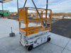 Custom Equipment HB-1430 <ul>
 <li>Hy-Brid Scissor Lift</li>
  <li>Platform capacity up to 670 lbs.</li>
  <li>Working height up to 20 ft</li>
  <li>Weighs under 1,700 lbs.</li>
  <li>Non-marking wheels </li>
</ul>