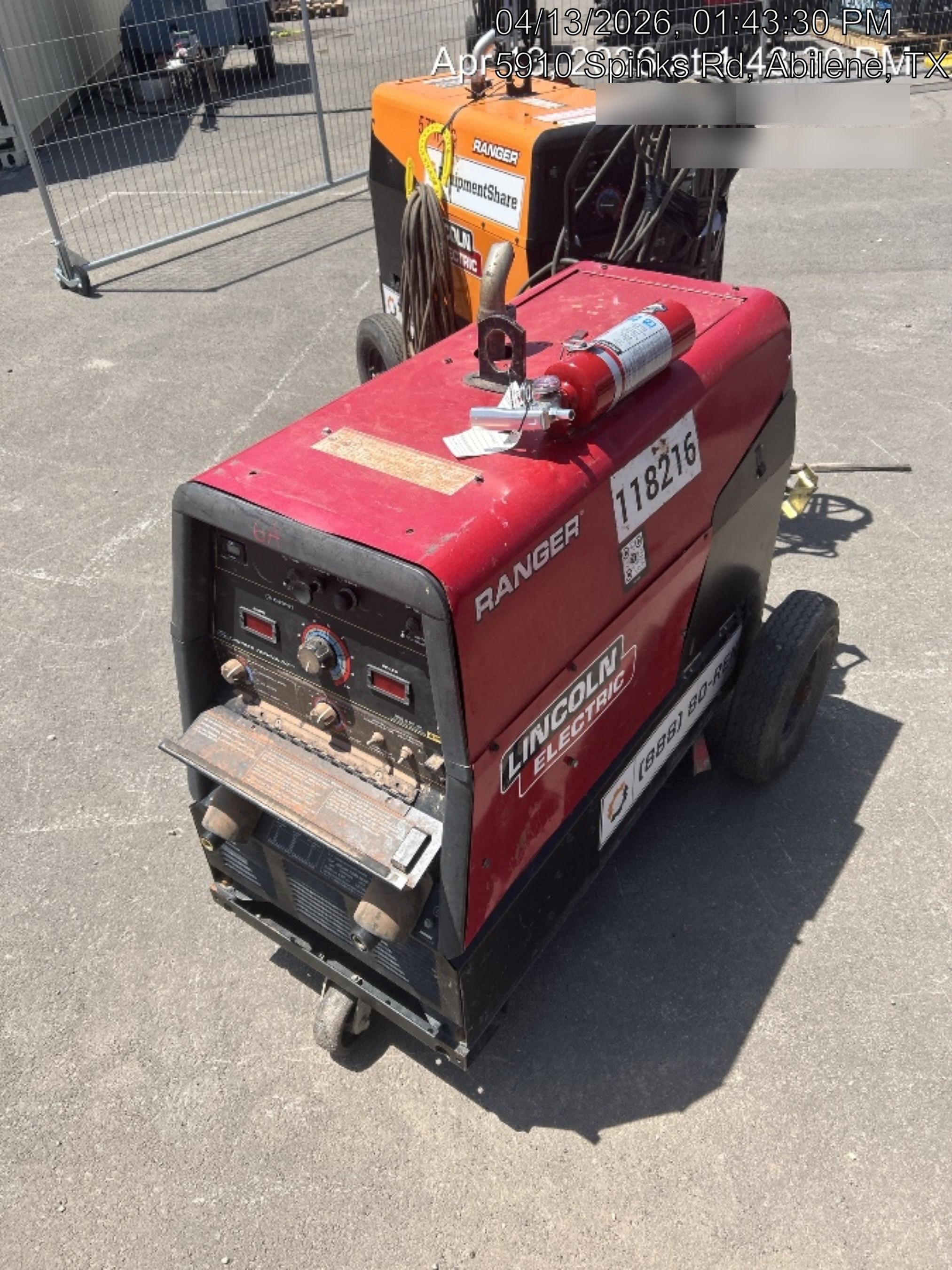 2020 Lincoln Electric Ranger 305 LPG Kohler Engine, One-Pak