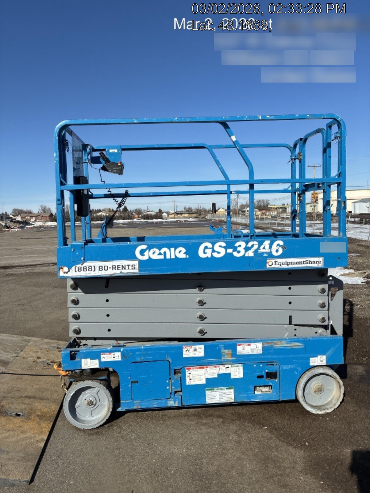 2018 Genie GS-3246 Genie GS-3246 w/Folding rails, Full height swing gate