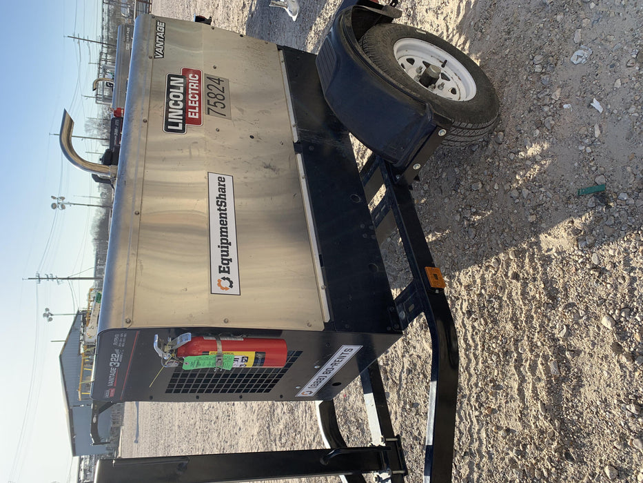 2020 Lincoln Electric Vantage 322 Welder Ready-Pak 3, w/ GPS & Decals (includes trailer, cable rack, fender light kit)