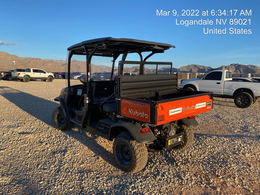 2022 Kubota RTV-X1140W-H Plastic Canopy, Windshield Acrylic Clear, LED Strobe Light, Wire Harness Kit, Back up Alarm