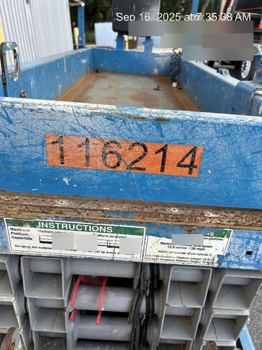 2020 Genie GS-1930 Solid Non Marking Tires, Beacon, Folding rails with half height swing gate