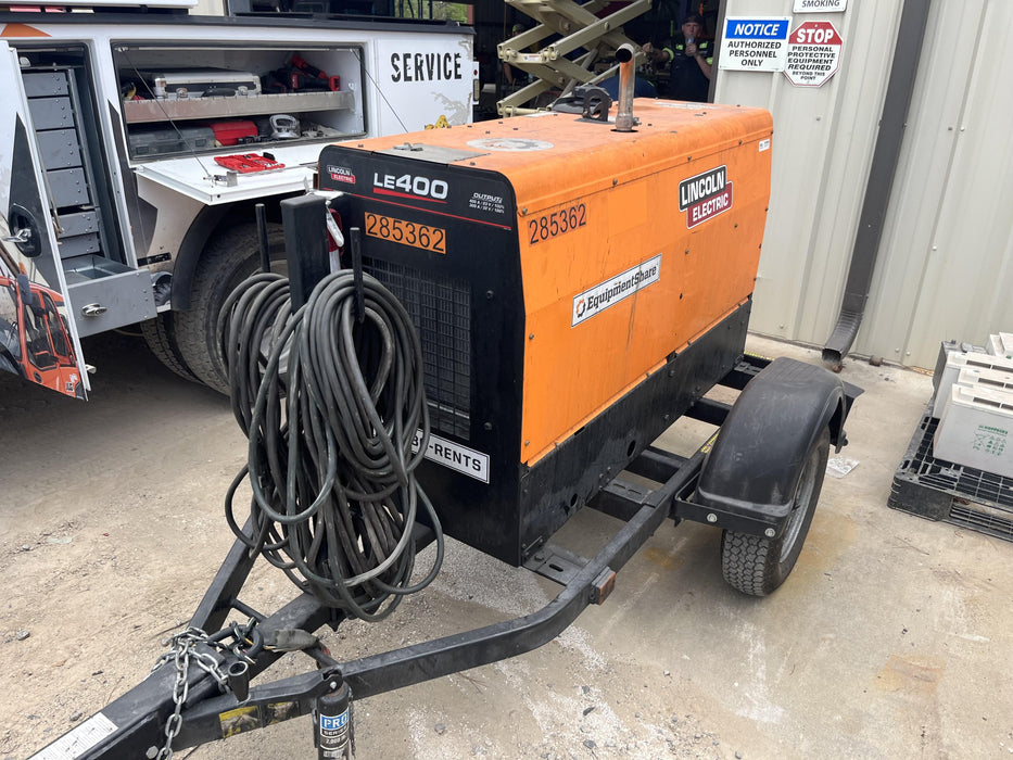 2022 Lincoln Electric LE400 Kubota V1505, Trlr, Cable Rack, Light Kit, ES Decals, T3