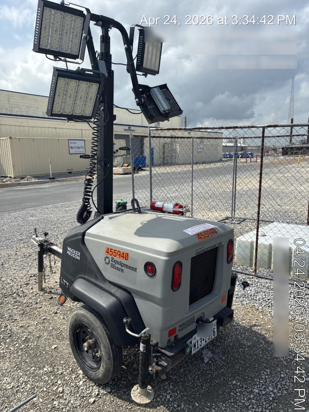 2024 Wacker Neuson LTT4 Diesel, Kohler KDW702, Deep Sea Controller, Auto Start, LED 320W, Bypass Outlet, T3