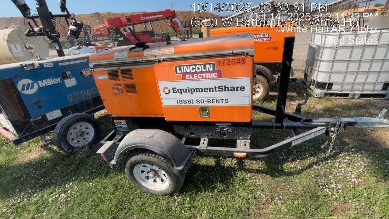 2021 Lincoln Electric Vantage 322 Vantage 322 Ready Pak 3 w/ Decals, ORANGE (includes trailer, cable rack, fender light kit) NO Telematics