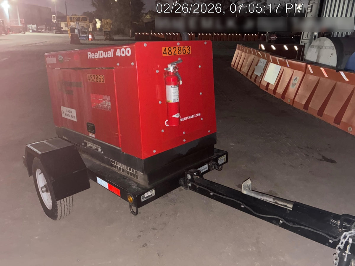 2024 Shindaiwa DGW400DML Kubota D902 Engine, 23 HP, Dual Op Welder, Wire, Arc, Droop Stick, Tig, and CC Stick Functionality, Simulphase, 3 Phase and 1 Phase Gen Output, Single Axle NB Trlr, Slr Trckl Chrg 12V 12W, Fire Ext, T3