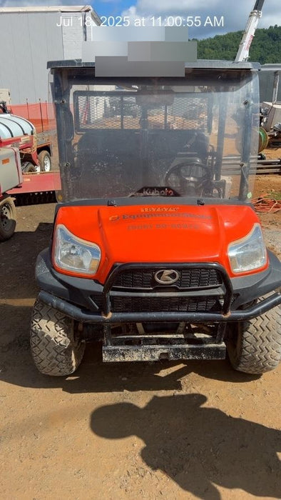 2021 Kubota RTV-X1140W-H Plastic Canopy, Windshield Acrylic Clear, LED Strobe Light, Wire Harness Kit, Back up Alarm