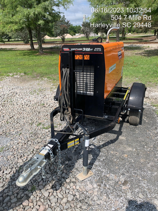 2021 Lincoln Electric Vantage 322 Vantage 322 Ready Pak 3 w/ Decals, ORANGE (includes trailer, cable rack, fender light kit) NO Telematics