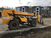 2019 JCB 509-42 74 HP w/Open ROPS, Beacon, Aux Hydraulics, LED Work lights, Solid Tires 66" Carriage/60" Forks