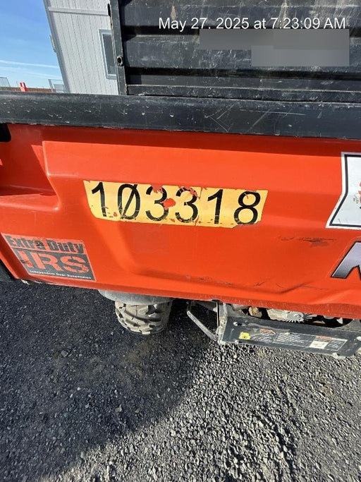 Kubota RTV-X1140W-H 4WD utility cart -LED strobe -Windshield tempered glass -Plastic canopy -Wire harness kit -Backup alarm