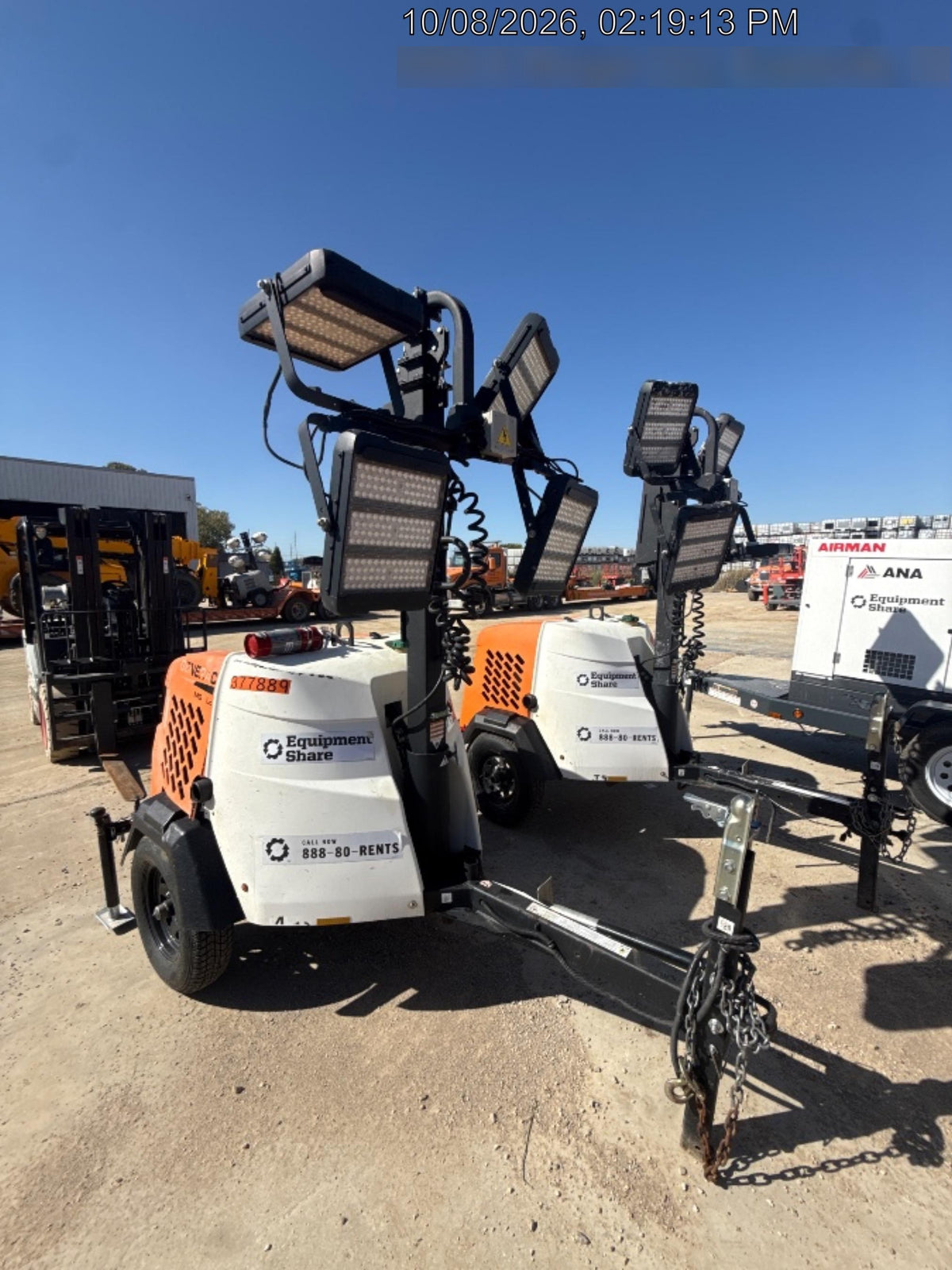 2023 Generac MLT2 Diesel, Flex Switch 120V Input, Powerzone Controller, 
(4) 320W LED Lights, 4kW Generator, 39.9 Gal Fuel Tank, 2" Ball, T3